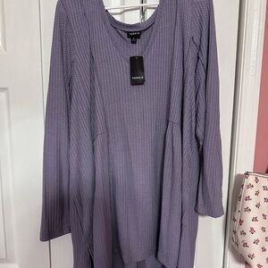 Torrid Purple Long Sleeve Top NWT